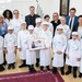 Johann Geyer, Teamleiter Europa Miniköche Gruppe Altmühltal, Susanne Droux, Geschäftsführerin Europa Miniköche, Catherine Karanja, Leiterin der Geschäftsstelle Europa Miniköche, Michael Wagner, Teamleiter, Ministerpräsident Dr. Markus Söder, Angela Inselkammer, "Dehoga Bayern"-Präsidentin, Dr. Thomas Geppert, "Dehoga Bayern"-Landesgeschäftsführer, Stefanie Hüttinger, Ernährungsfachkraft Europa Miniköche, sowie Tanja Schorer-Dremel, MdL, regionale Schirmherrin Gruppe Altmühltal