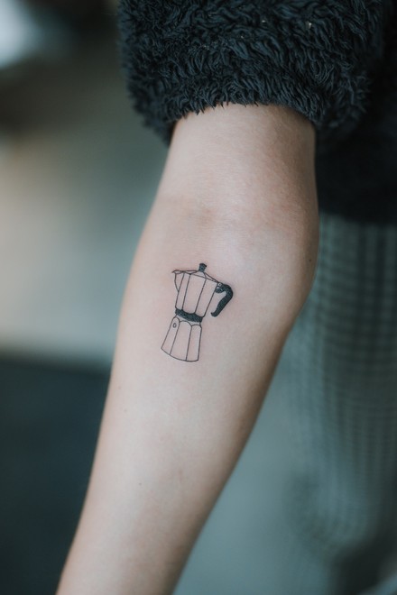 Kaffeeliebe, die unter die Haut geht