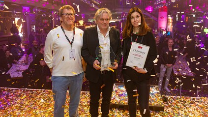 Martin Timmer mit Holger Bösch Aurélie Bergen