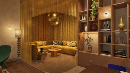 Die Lobby des neuen Tribe Hotels in Düsseldorf