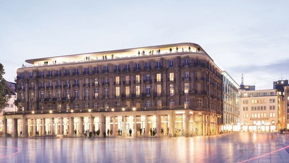 Außenansicht des zukünftigen Althoff Dom Hotel Köln