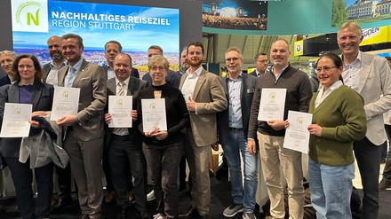 Übergabe des TourCert-Siegels an das Seminaris Hotel Bad Boll