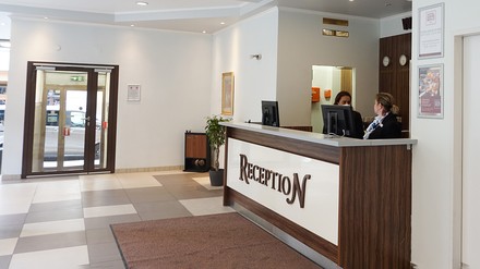 Rezeption im Hotel Kaffeemühle