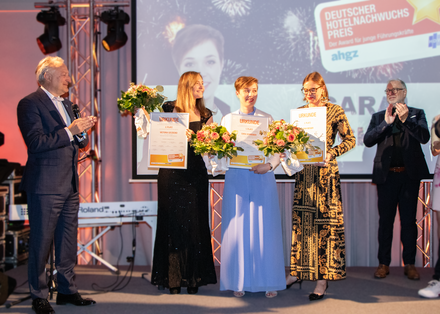 Die drei Finalistinnen des deutschen Hotelnachwuchs-Preises 2025