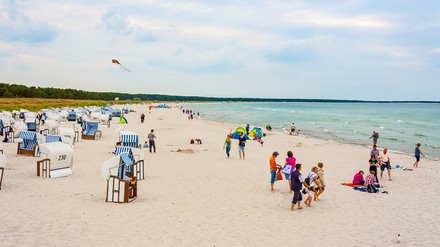 Strand von Prerow an der Ostsee