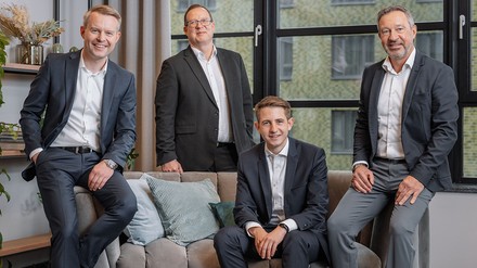 Erik Florvaag, Moritz Wolfershöfer, Finn Hoffmann und Thomas Reichert