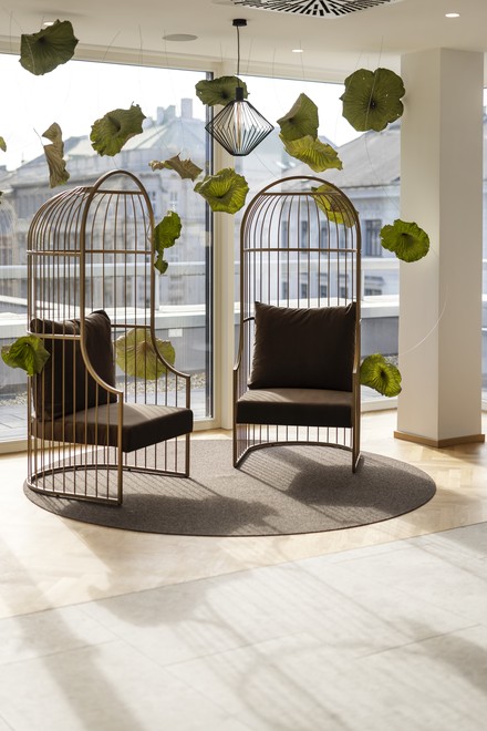 Vogelkäfig-Sessel im Stil des Fin de siècle