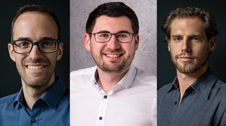 Thomas Fink, Mark Braune und Fabian Zellinger. (Foto: © Ruby Hotels)