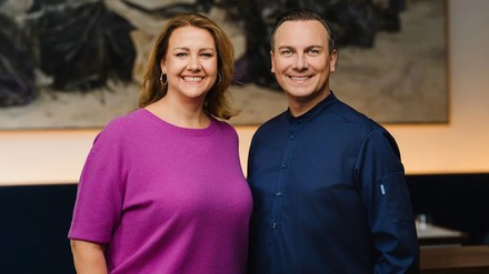 Das Team vom Restaurant Tim Raue: Marie Anne Wild und Tim Raue