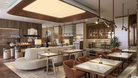 Dining Lounge im Berlin Marriott Hotel