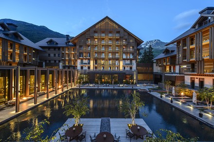 Außenansicht des The Chedi Andermatt