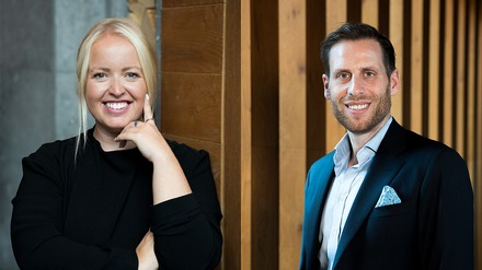 Porträts von Katharina Rapp und Christoph Schröder