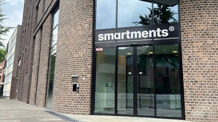 Eingangsbereich smartments Hamburg Hamm