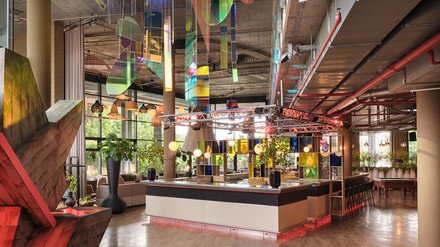 Lobby des NXY Hotel Berlin Köpenick
