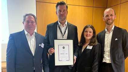 A. Pesch (TG), D. Frey (B&B Hotels), M. Grishina (TG), M. Lidl (TG)