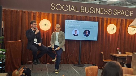 Ledermann und Bauer im Social Business Space