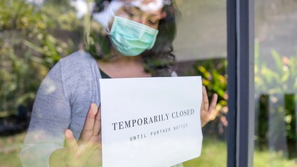 "Vorübergehend geschlossen"-Schild