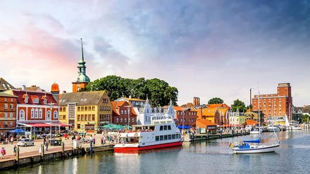 Blick auf Kappeln an der Schlei