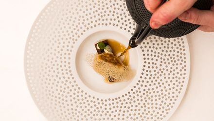 Speise im Restaurant Fukagawa