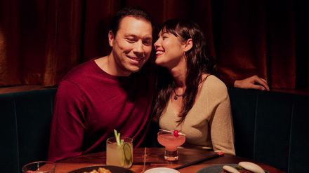Ein Pärchen im Restaurant