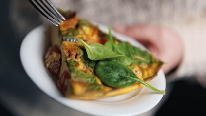 Vegetarische Spinat-Frittata von Seminaris Hotels