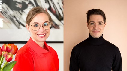 Porträts von Ann-Christin Piovano, Head of Convention Sales, und Luca Muscarà, Head of Food & Beverage bei Seminaris Hotels.