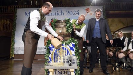 Maibockanstich 2024 im Hofbräuhaus München