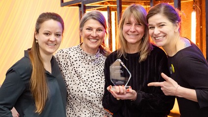 Sarah Gregor (Deutsche Hotelakademie), Manuela Maurer, Marjan van Harten und Antje de Vries (Chickpeace Akademie)
