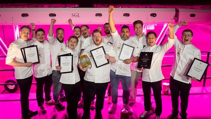 Finalisten von Koch des Jahres 2026 mit ihren Assistenten