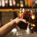 Gläser mit Softdrink