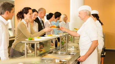 In der Kantine