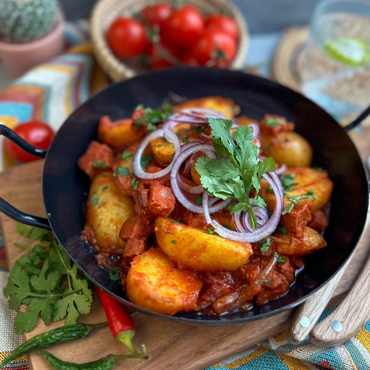 Chorizo con papas