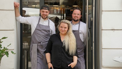 Julia Schmid mit Kris Kolaja und Marcus Pamer