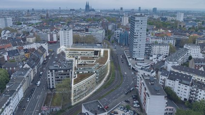 Rendering Meininger Hotel Köln Barbarossaplatz