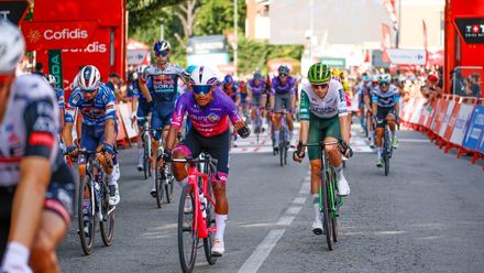 Fahradfahrer während der Vuelta a Espana 2025