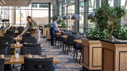 Terrassen-Restaurant des Maritim Hotels Dresden
