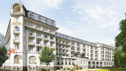 Außenansicht des Kempinski Palace Engelberg
