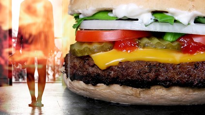 Ein Gespenst neben einem Whopper