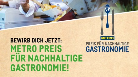 Auszeichnung und Ansporn zugleich – das ist der METRO Preis für nachhaltige Gastronomie. (Foto: © Metro)