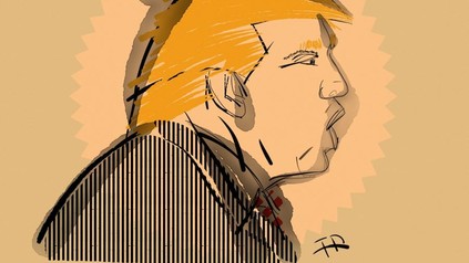 Zeichnung Donald Trump