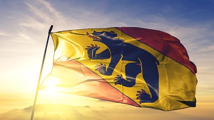 Die Glagge des Schweizer Kantons Bern