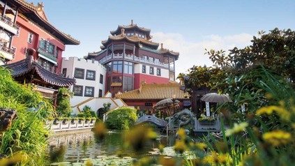 Das Hotel Ling Bao von außen