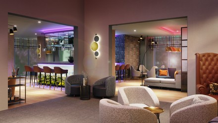 Lobby des neuen Leonardo Hotels Eschborn