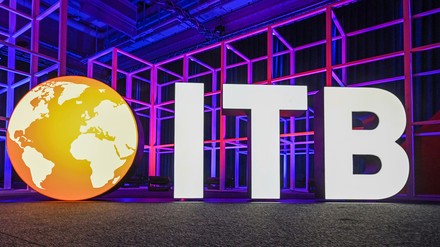 ITB Berlin, letters on stage