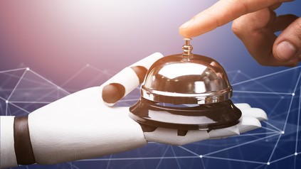 Ein Roboter in einem Hotel