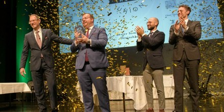 Der Sieger bei der Preisverleihung „Bester Sommelier Deutschlands 2019“