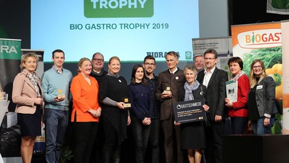 Gruppenbild mit allen Prämierten der Bio Gastro Trophy 2019.