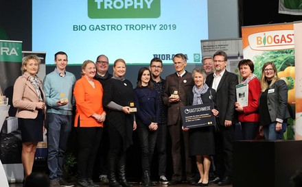 Gruppenbild mit allen Prämierten der Bio Gastro Trophy 2019.