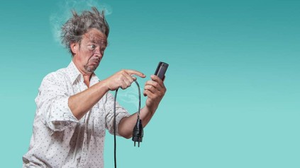 Mann hat Stromschlag bekommen