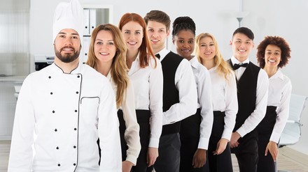 Mitarbeiter in einem Hotel